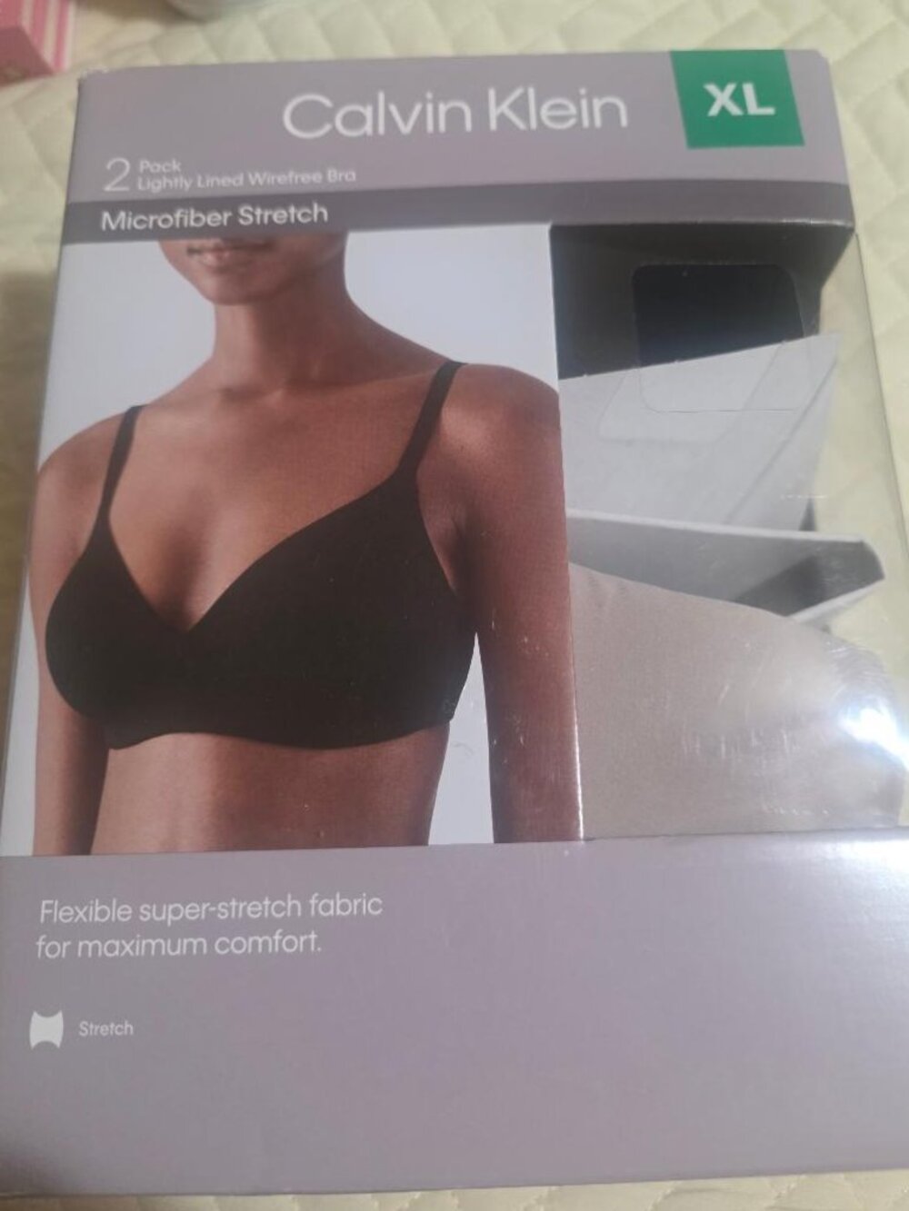 CALFIN KLEIN MICROFIBER BRAS 2 PACK